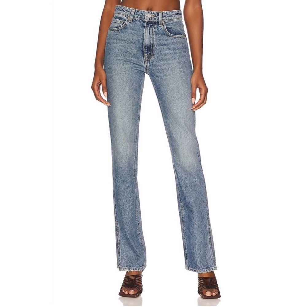 GRLFRND Harlow High Rise Slim Boot Jean With Slit Size 25